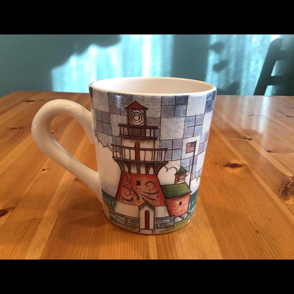 OVERSIZED LIGHTHOUSE MUG by CYPRESS HOME -HUGE!